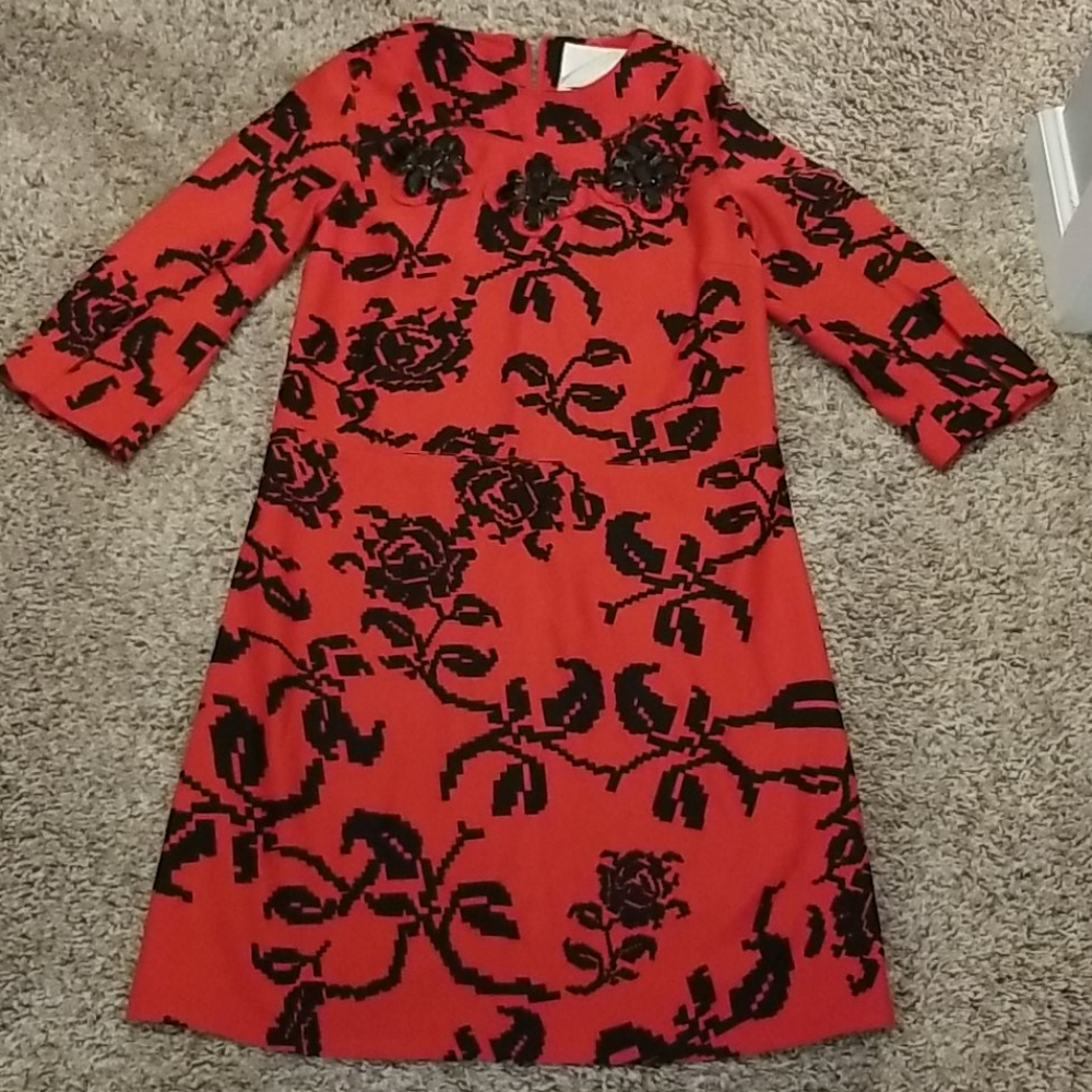 Jeweled Neckline Dress
